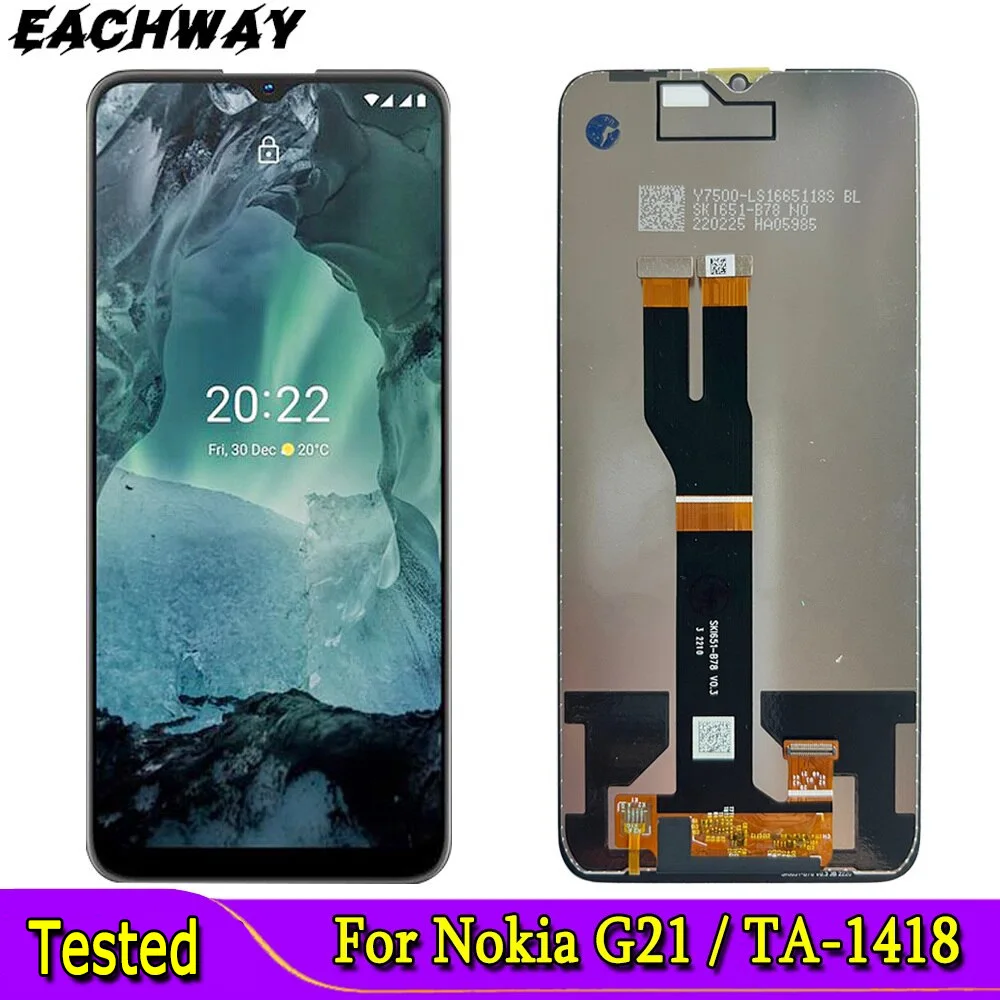 

6.5" For Nokia G11 LCD Display Touch Screen Digitizer Assembly Replacement Phone Screen Parts For Nokia G21 LCD TTA-1418 Display