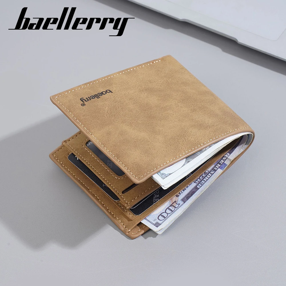 Personalized PU Wallet for Men Slim Front Pocket Zipper Coin Pocket Custom Initials RFID Blocking