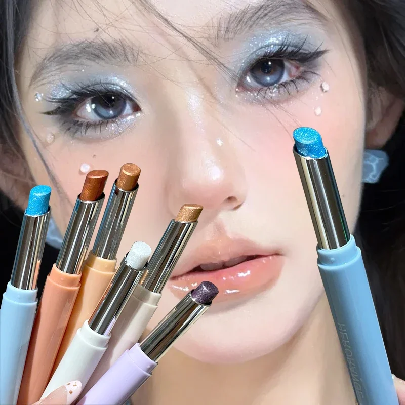 Pearlescent Eyeshadow Stick Waterproof Long Lasting Highlighter Pen_voghion.com