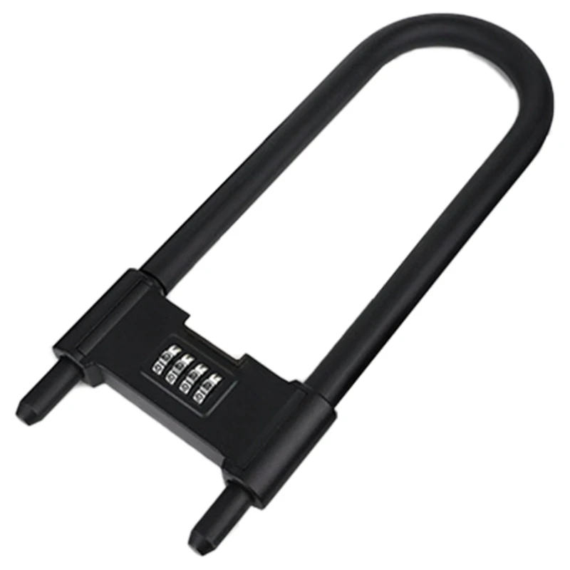 Y6GD 4 Digit Combination Lock Safety Padlock Adjustable Lengthened Shackle Passwords Lock Long Shackle Beam Gym Lockers