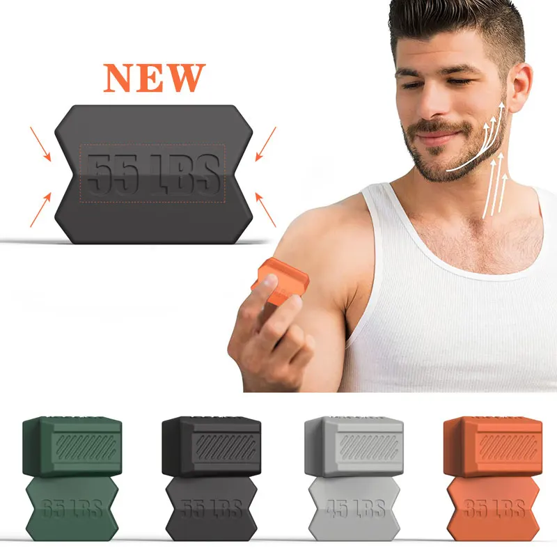 New Chin Workout Facial Stress Ball Silicone Chin Muscle Tough Guy Face Cheekbone Trainer Gym Portable Fitness Exercise 1pcs silicone smile corrector maker facial smile trainer flexible fitness exerciser face lift jaw workout beauty exercise device