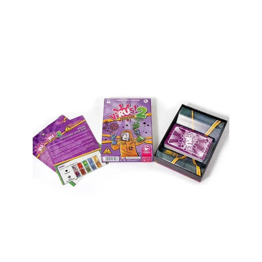 Virus!-Juego de cartas-El Juego mas contagioso. Edicion Espa&ntilde;ola. +8 a&ntilde;os VIRUS! 2 Evolution (Expansi&oacute;n) de cartas ( playing cards card games virus game cards