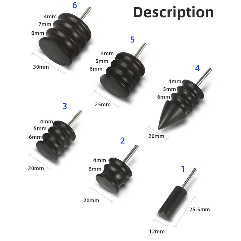 DIY Leather Grinding Tool Electric Polishing Machine Bit With Sandalwood Electric Grinding Head Sandalwood Head Burnisher