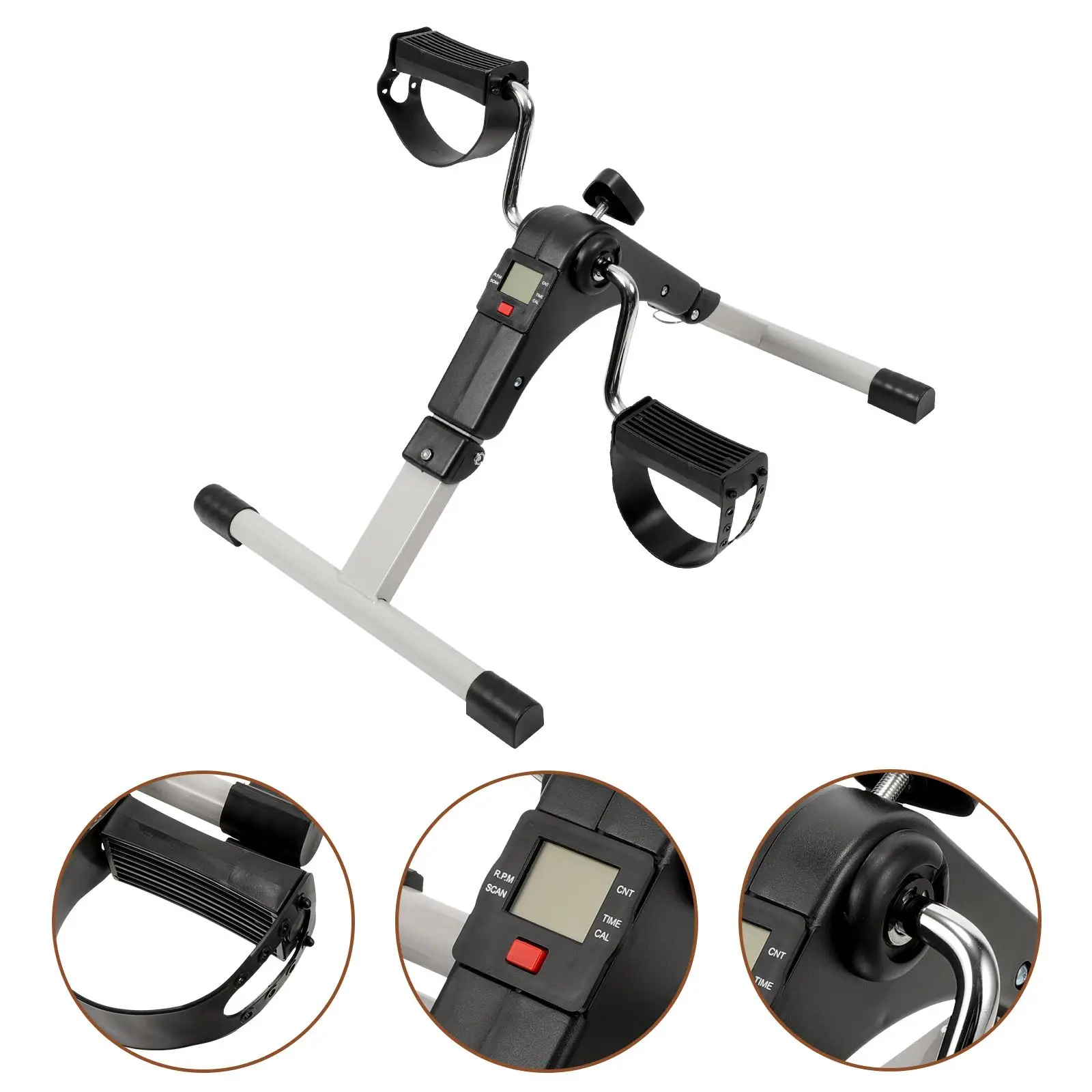 Stepper Exercise Bike Mini Pedal Fitness Machine Exerciser Rehabilitation Plastic Space-saving