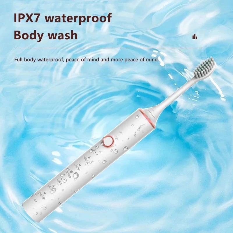 Electric Toothbrush GeZhou Rechargeable Sonic Electric Toothbrush IPX7 Waterproof Toothbrush for children 18 Mode Travel 16 Brush Heads