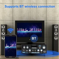 AK55 HiFi Digital Amplifier Channel 2.0 Bluetooth Surround Sound AMP Max Power 90Wx2 Speaker for Home Car BT 5.0 Audio AMP 5