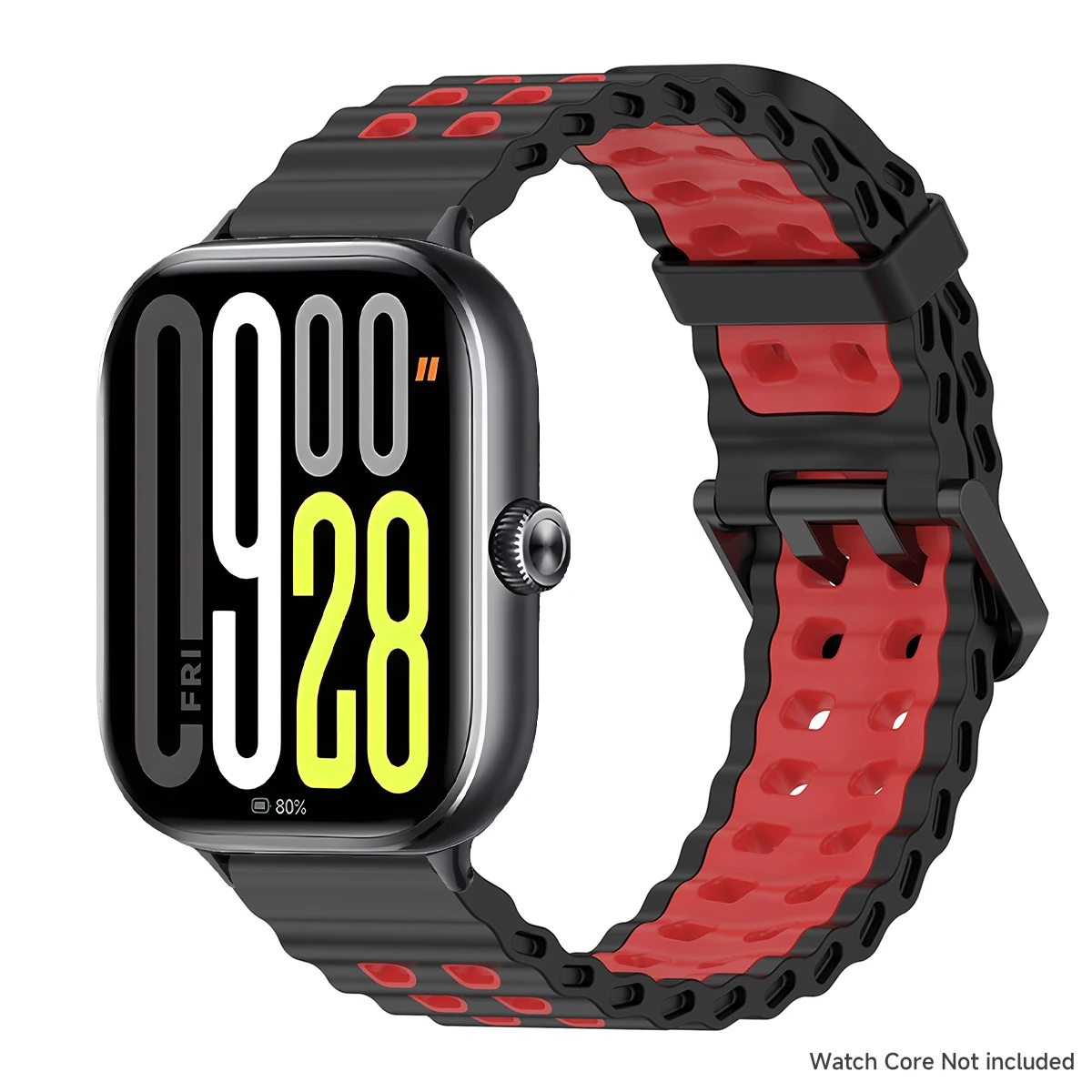 Two-Tone Breathable Silicone Sport Wristband Strap