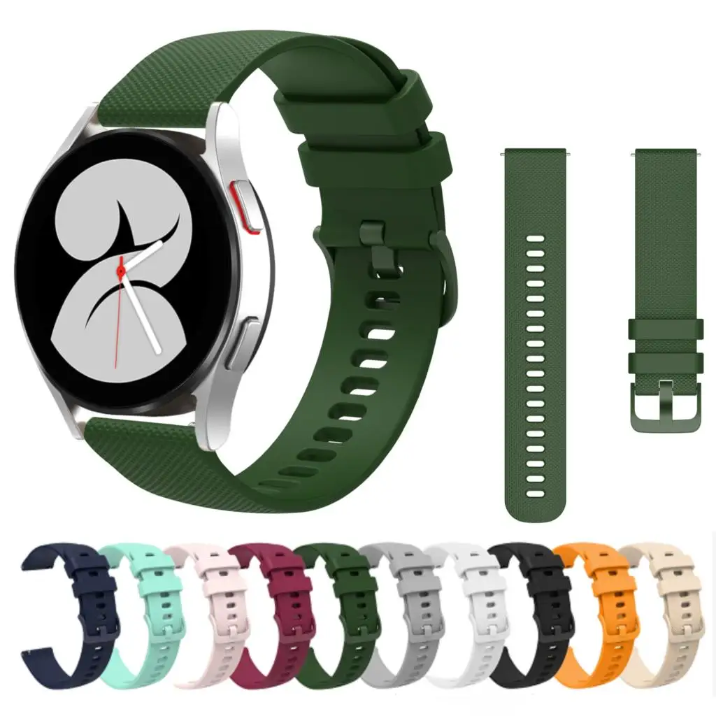 

Ремешок силиконовый для Samsung Galaxy watch 3 Active 2 Huawei watch 3 Pro/GT2, сменный спортивный браслет для Amazfit GTR