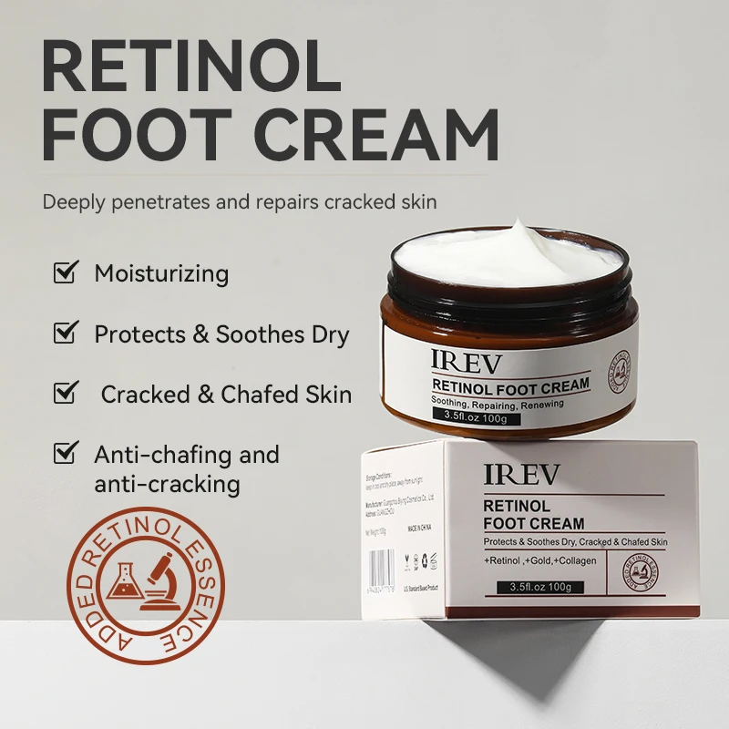 

Anti Crack Retinol Foot Cream Anti-Drying Crack Heel Cracked Repair Moisturizing Cream Foot Care