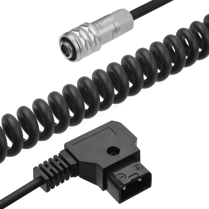 Charging Cable D-Tap to BMPCC 4K 2 Pin Locking Power Cable for Blackmagic Pocket Cinema Camera 4K for Sony V Mount Battery