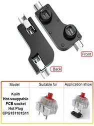 110pcs/90pcs Kailh Hot-swappable PCB Sockets for Mechanical Keyboard DIY Projects (Type 1)