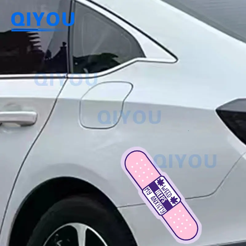 

Creative Decoration Band-Aid Fun Bandage Car Sticker Suitable for Car Fuel Tank Cap Laptop Die-cut Reflective PVC Decal