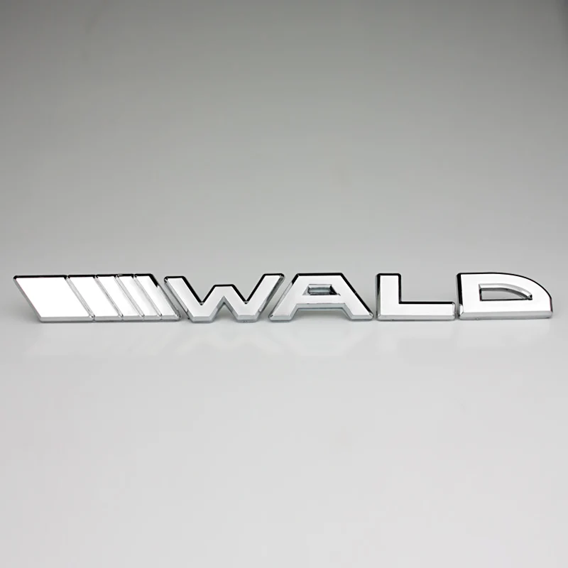 3D Metal Sticker WALD Black Bison Car Side Fender Rear Trunk Emblem Badge Accessories For Mercedes-Benz A/B/GLA/CLA AMG