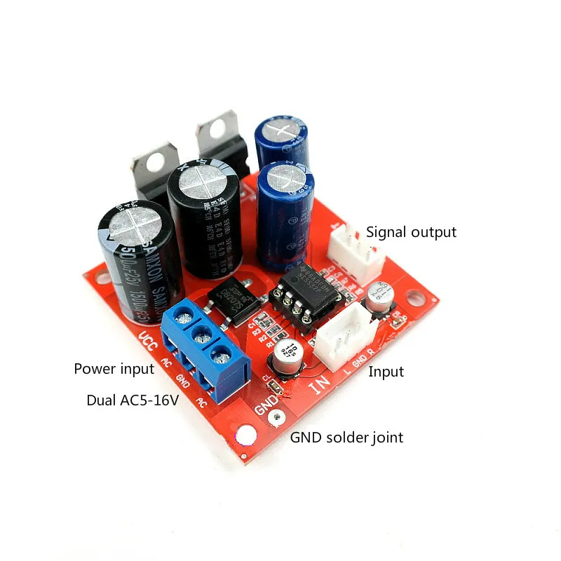 SOTAMIA NE5532 Amplifier Preamplifier Board Vinyl Record Player MM MC Phono Pre-amplifier Preamp NE5532 OP Amp Dual AC5-16V