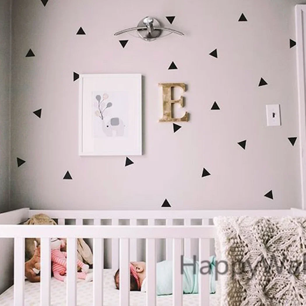 Triangle Wall Sticker Baby Nursery Stickers Kid Children Wall Decals Vinyl Art Home Bedroom Decoration Accessories