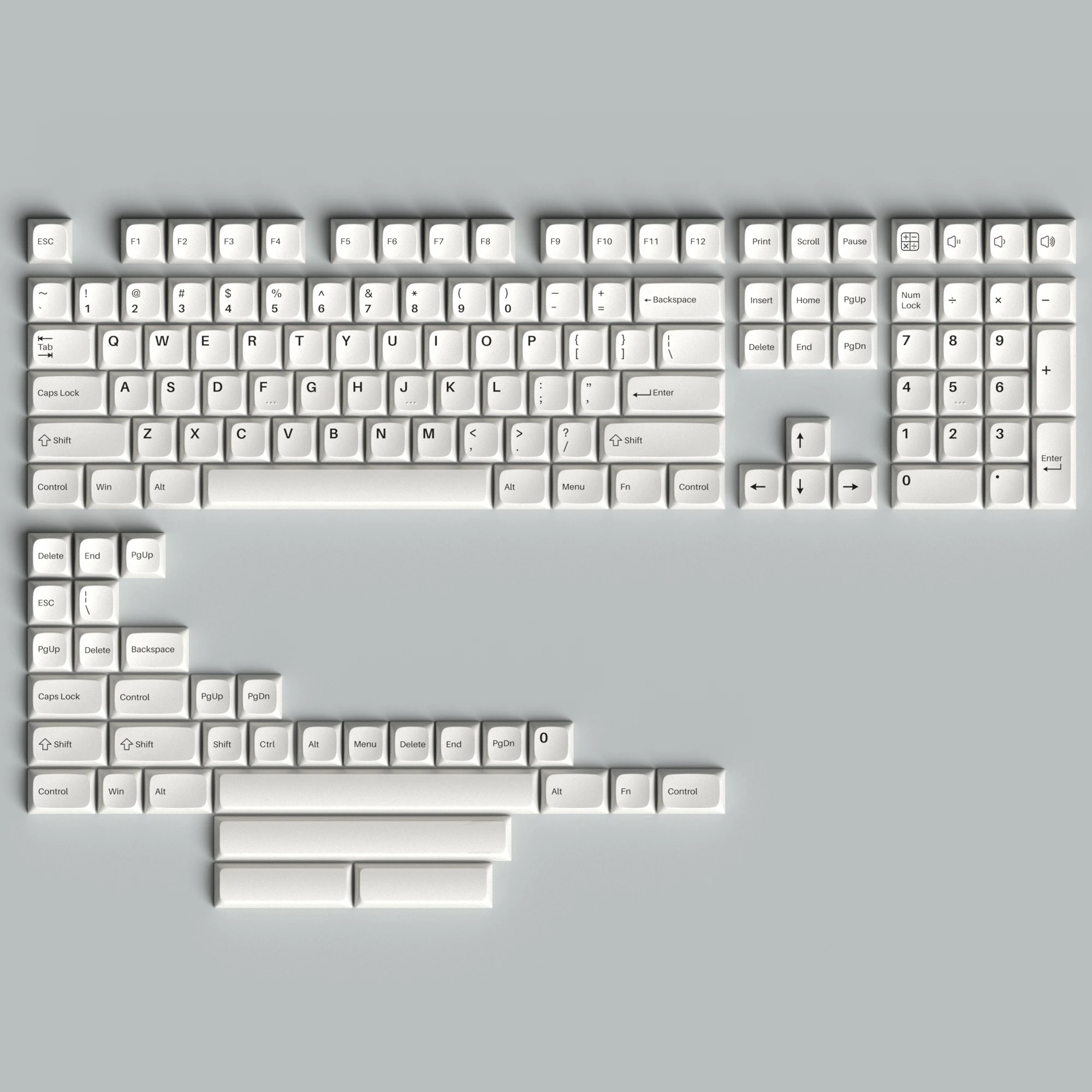 

KeyTok KDA Profile NaiBai White Dye Sub Keycap Set thick PBT for keyboard 87 tkl 104 ansi xd64 bm60 xd68 CSTC75 BM87 BM65