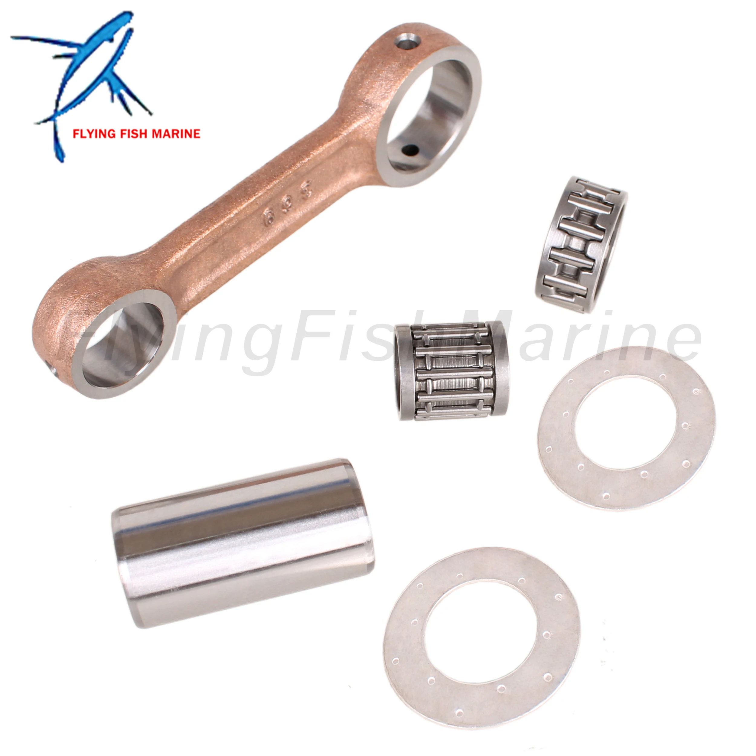 Outboard Motor Connecting Rod Kit for Tohatsu Nissan 4HP 5HP M4C M5BS NS4C NS5B/ 629-813047 for Mercury 369-00040-0 369000400M