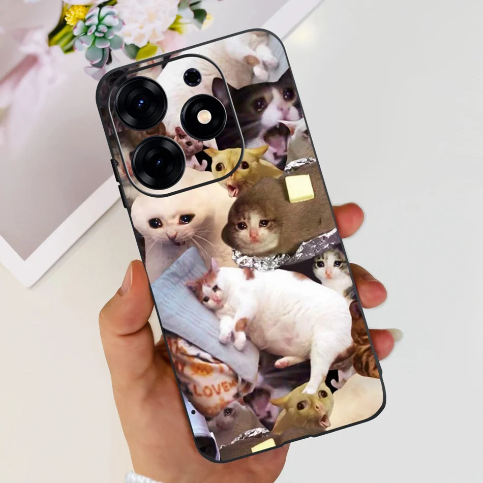 Elegant Fashion Print Soft Silicone TPU Phone Case -