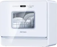 Countertop Dishwasher Complete 2-Level Rack, Portable Dishwashers with 5L Built-in Water Tank, 3-Spray Arms & 12H Delay Start, N 1