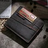 Universal canvas wallet, short men's bifold wallet, multiple card slots, cash clip, ultra-thin simple design wallet 2