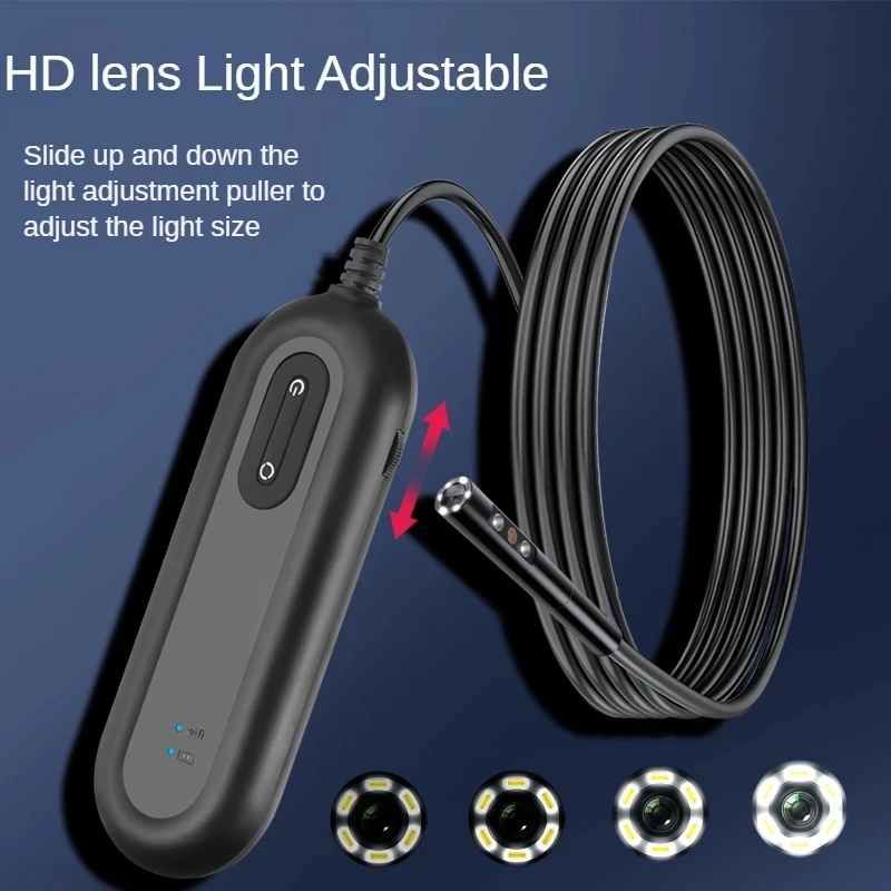 3.9/4.9/8mm Dual Lens WIFI Endoscope Camera Surveillance Borescope for Pipeline Car Engine Inspection Camera for IOS Android 4