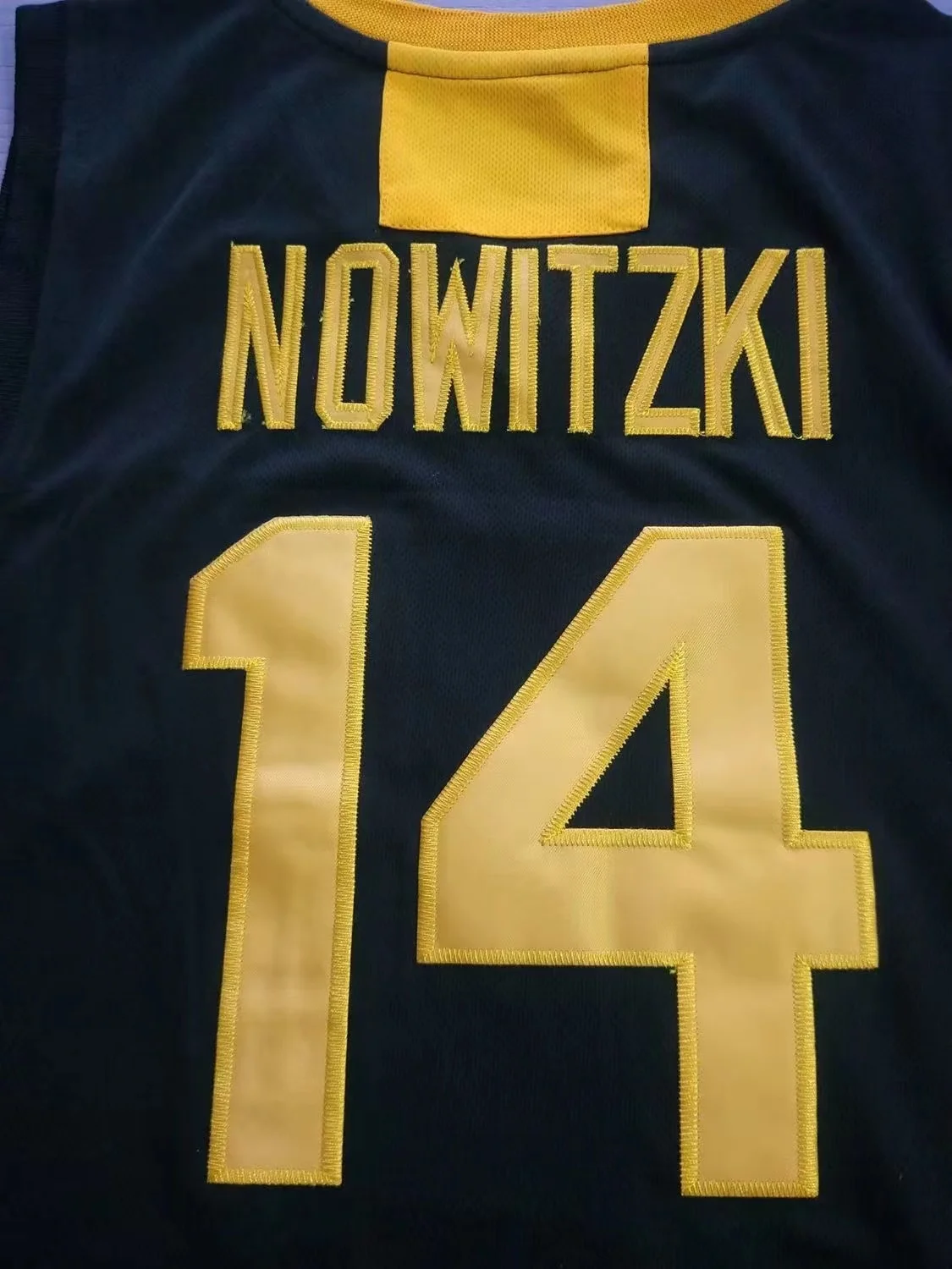 Men Sport Tees DEUTSCHLAND 14 NOWITZ jersey Embroidery sewing Outdoor sportswear Hip-hop culture Black