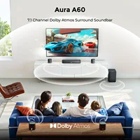 ULTIMEA 7.1 Sound Bar with Dolby Atmos, Surround Sound System for Home Cinema with App Control, 350W Home Bluetooth Speakers 2