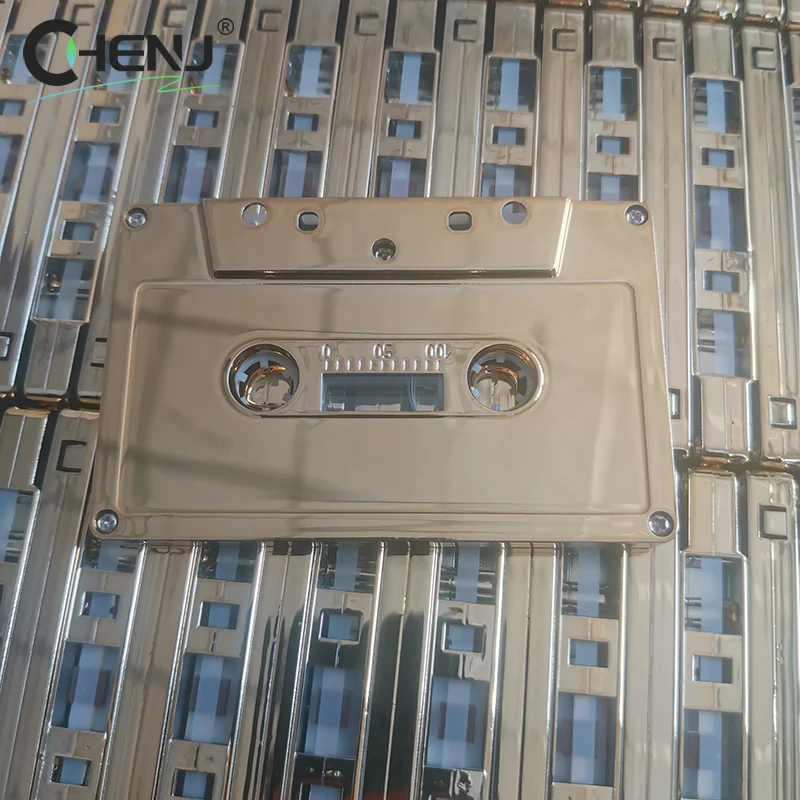 Gilded Electroplated Blank Audio Tape Standard Cassette Blank Tape Player Empty Magnetic Audio For Speech Music Recording audio tape recorder
