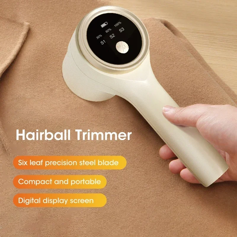 Lint Remover for Clothing Portable Electric Fuzz Pellet Remover LED Display Rechargeable Fabric Shaver Fluff Remover Winter 4