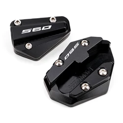 Yamaha Motorcycle CNC Foot Side Stand Kickstand Enlarger Pad (Combo - B Black)
