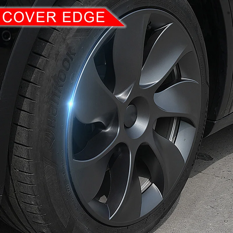 Wheel Hub Covers Wheel Hub Caps 4PCS Hub Cap For Tesla Model Y 19-Inch