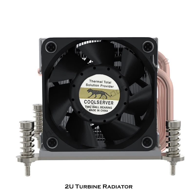 Cpu Água Refrigeração Radiador Heat Pipe Universal 2u Servidor Mute Cooler para Lga115x 2011 Amd Am3 4pin Pwm 6800rpm - Imagem 5