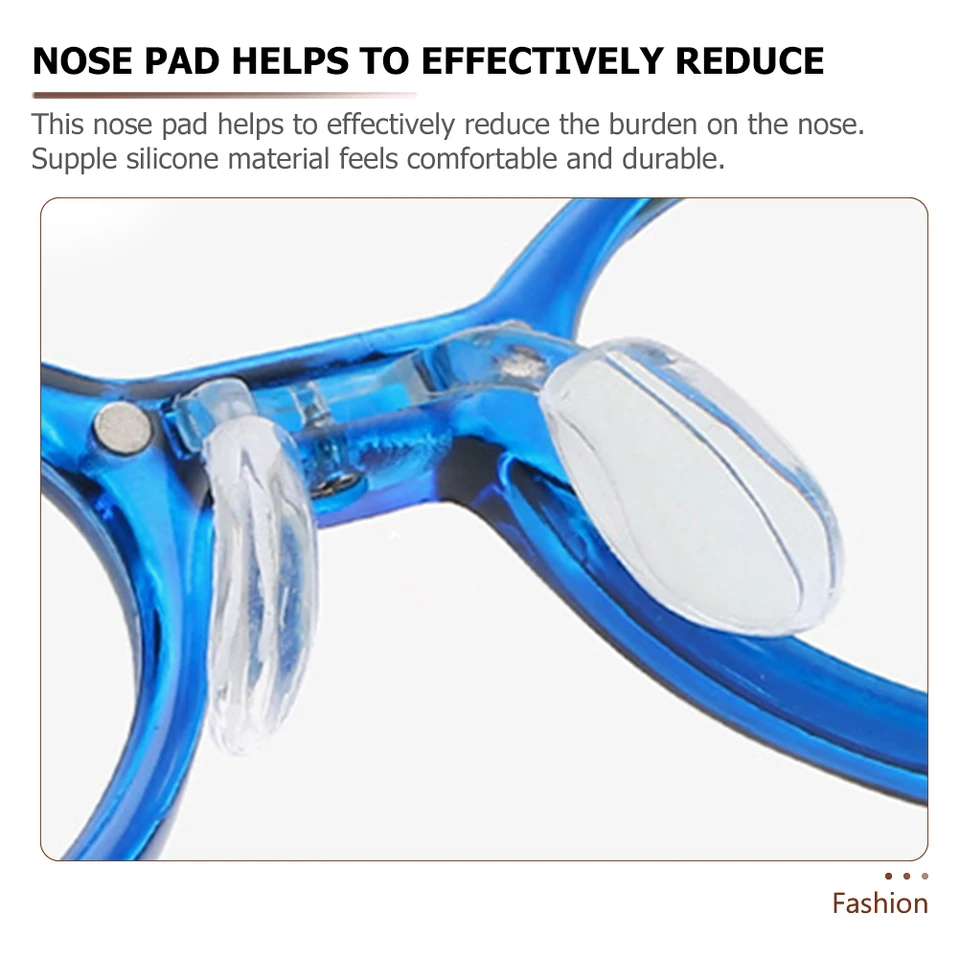 3 Coussinets De Nez En Silicone Pour Lunettes – Plaquettes Nasales Enfant / Adulte (Protège-nez)