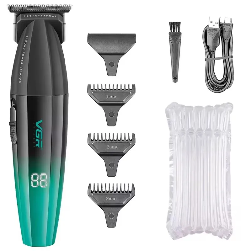 VGR المهنية مقص الشعر الكهربائية للرجال قابلة للشح...