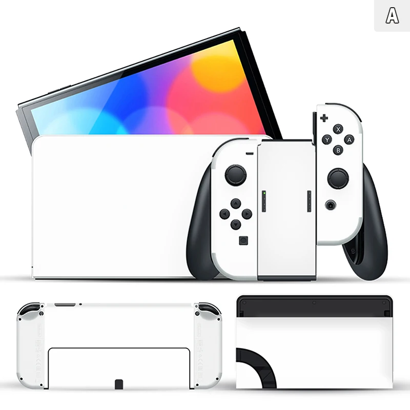 1PC Pure Color Skin Sticker Protector For Nintendo Switch OLED Classic Switch Scratch-resistant Switch Oled Color Sticker 