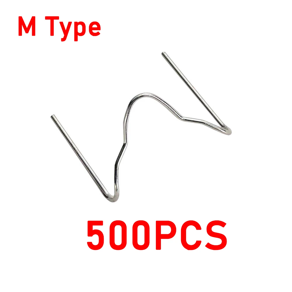 Plastic Welding Staples 0.8mm Welding Nails Plastic Welder Repair Nails Kit 1000/500/200/100Pcs 4 Types plastic welding staples