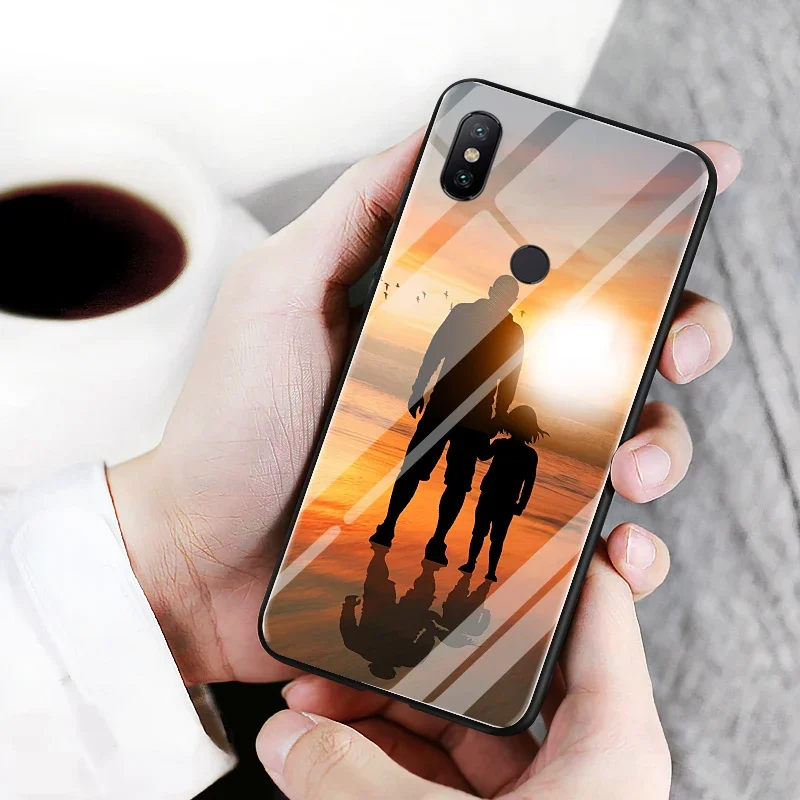 Tempered Glass Case for Xiaomi Mi 13 12T 12S Pro Ultra 12 Redmi Note 11S 10S 10T 11i 12 Lite 9T Mix 4 8T Custom DIY Photo Cover