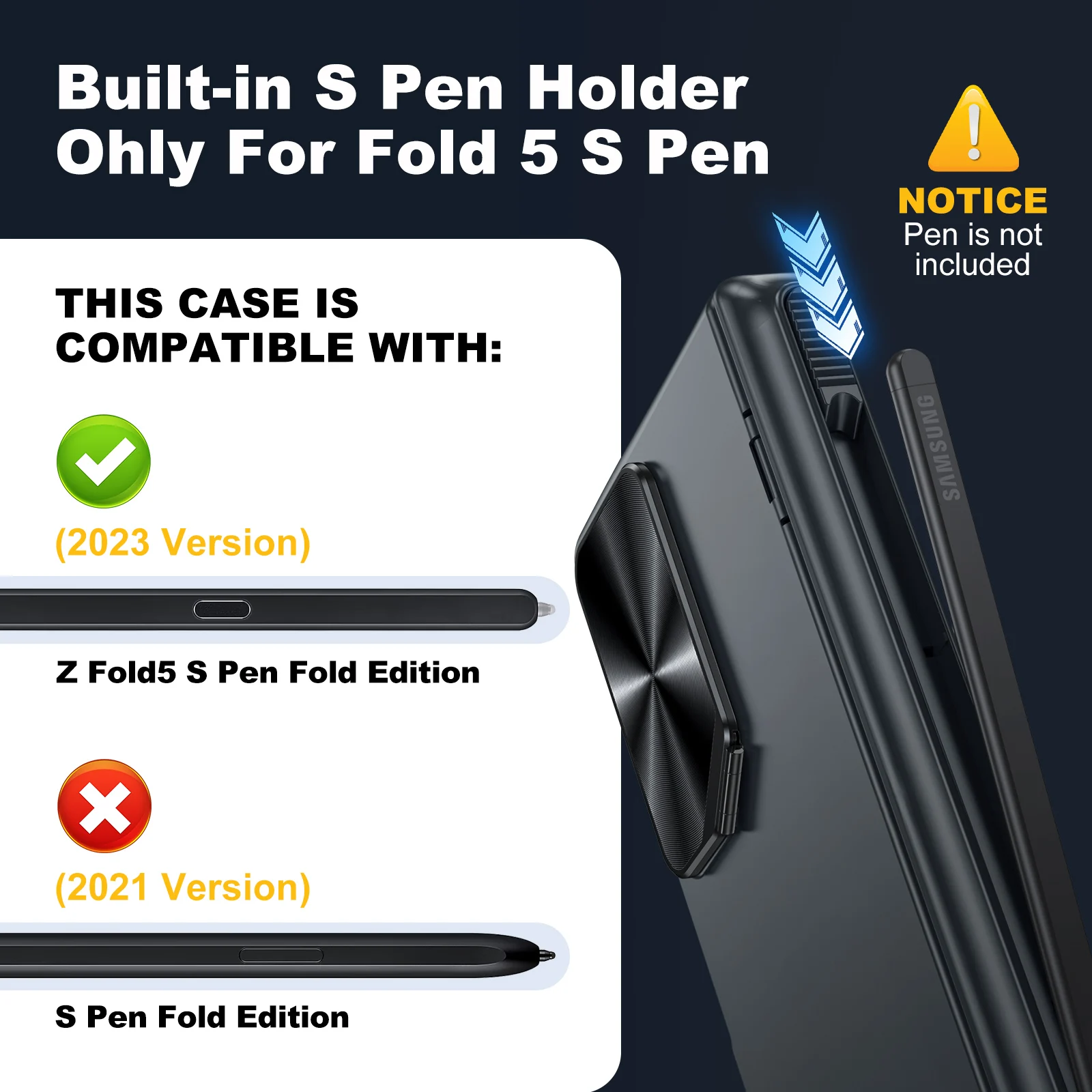 Slim Plating Crystal Clear Case with Full Hinge Protection and Camera Stand Cover