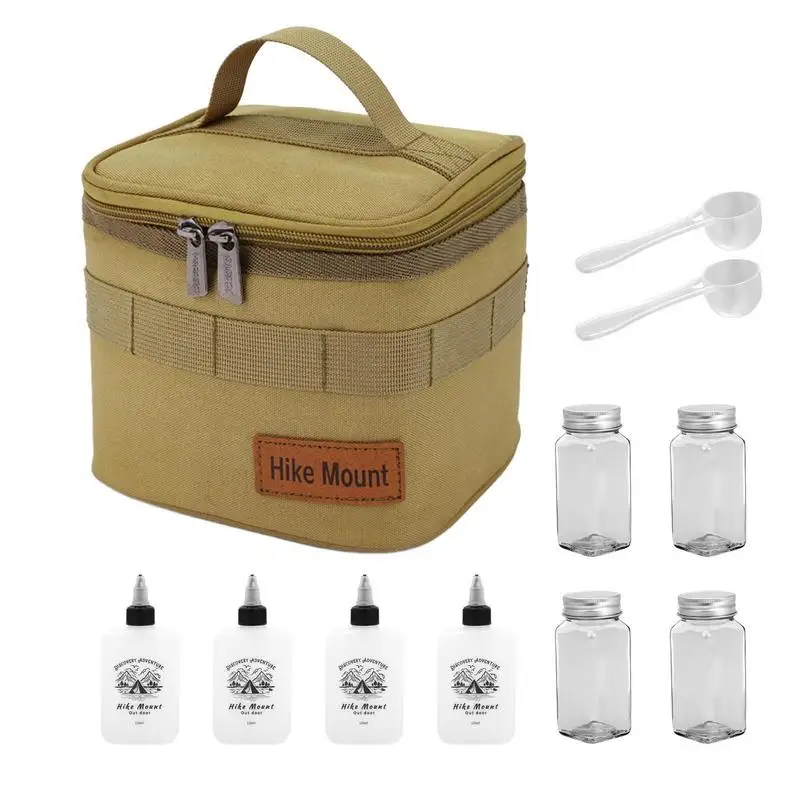 

Набор бутылок для приправ, сумка для хранения, портативный штатив для кемпинга, Женский органайзер для пикника, кемпинга, барбекю