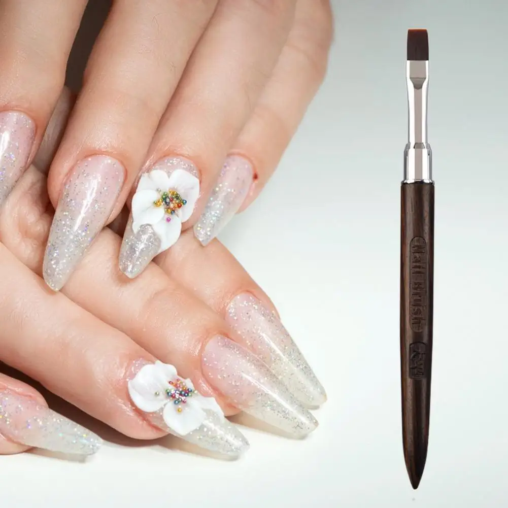 

Manicure Tool Exquisite Square Round Head Phototherapy Gel Painting Brush Home Use