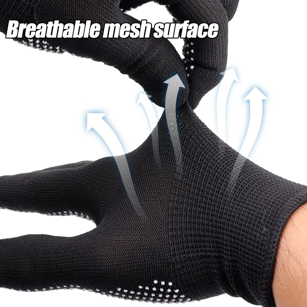 Non-slip Touchscreen Nylon Gloves Men Women Summer Outdoor Riding Sport Fitness Breathable Non-slip Sunscreen Finger Gloves