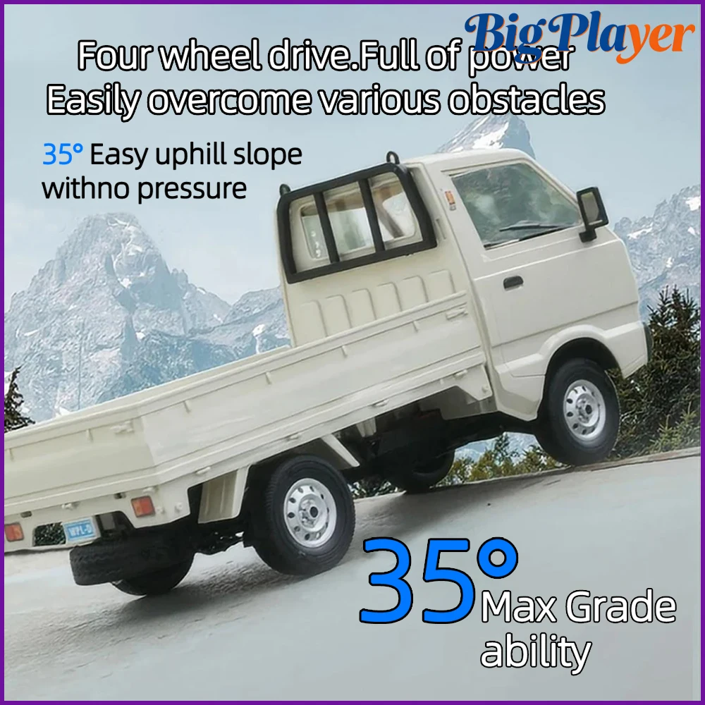 WPL D12 D14 D12S D12미니 1/10 트럭 4WD RWD RC 드리프트 클라이머 2.4G 풀 프로포셔널 RTR 전동 장난감 남아 성인용 선물