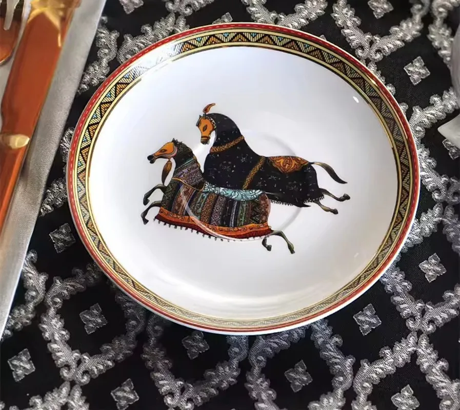 Vintage Love Horse Bone China Cup & Saucer 4