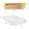 12 Inch,Green Tea Charcoal Cooling Gel Memory Foam Mattress, Fiberglass Free,  3-Layer, Breathable 2