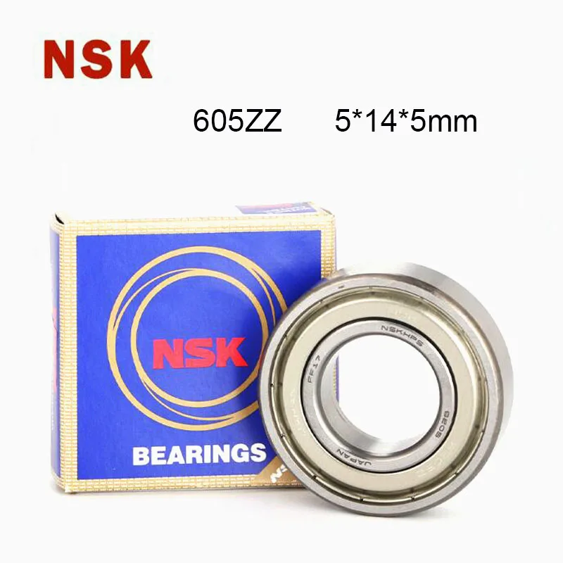 Japan NSK 605ZZ Bearing ABEC-7 5/10PCS 5x14x5 mm Miniature 605Z Ball Bearings 605 ZZ Bearings