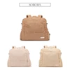 Soboba Corduroy Diaper Backpack for Mom Large Capacity Multi-function Nappy Changing Bag for Baby Care Winter New Diaper Bags 6