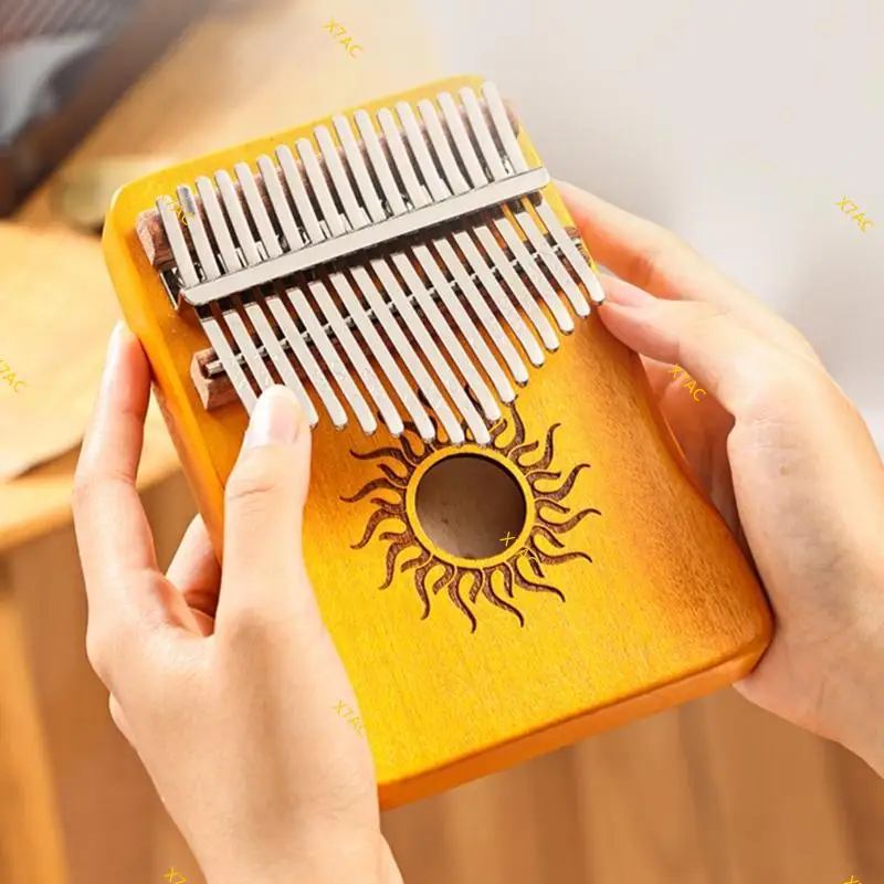 X7AC Portable Thumb Piano 17/21 Keys Finger Piano for Kids, Beginner