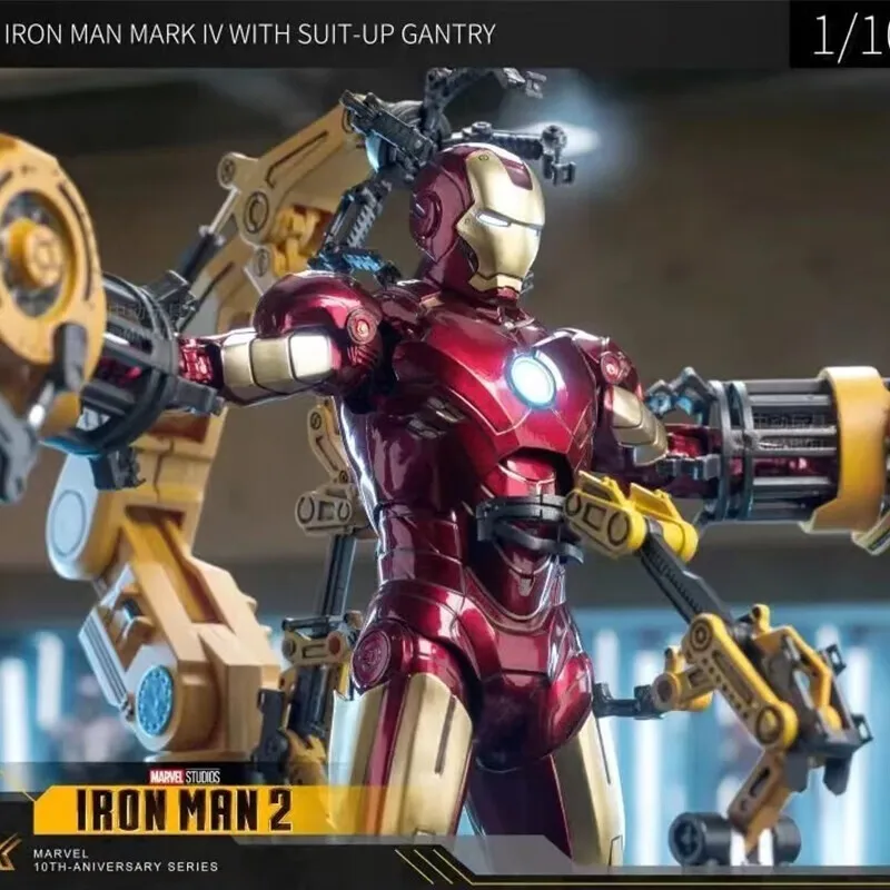 オリジナルzd toysアイアンマンmk4,スーツアップガントリーフィギュア1