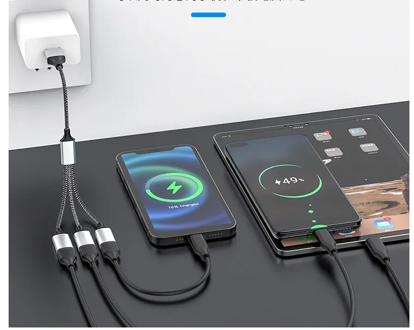 USB-C Y Splitter OTG Extension Cable and Power Adapter
