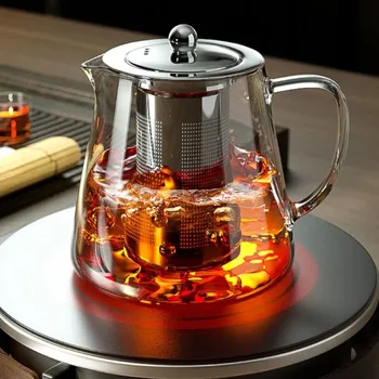 Glass Teapot with Stainless Steel Infuser 550ml 1